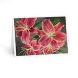 Pink Stargazer Lilies - Greeting Cards (5 Pack)